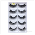 Vegan Eyelashes marque privée maquillage naturel cils de vison 3D 5 paires / boîte